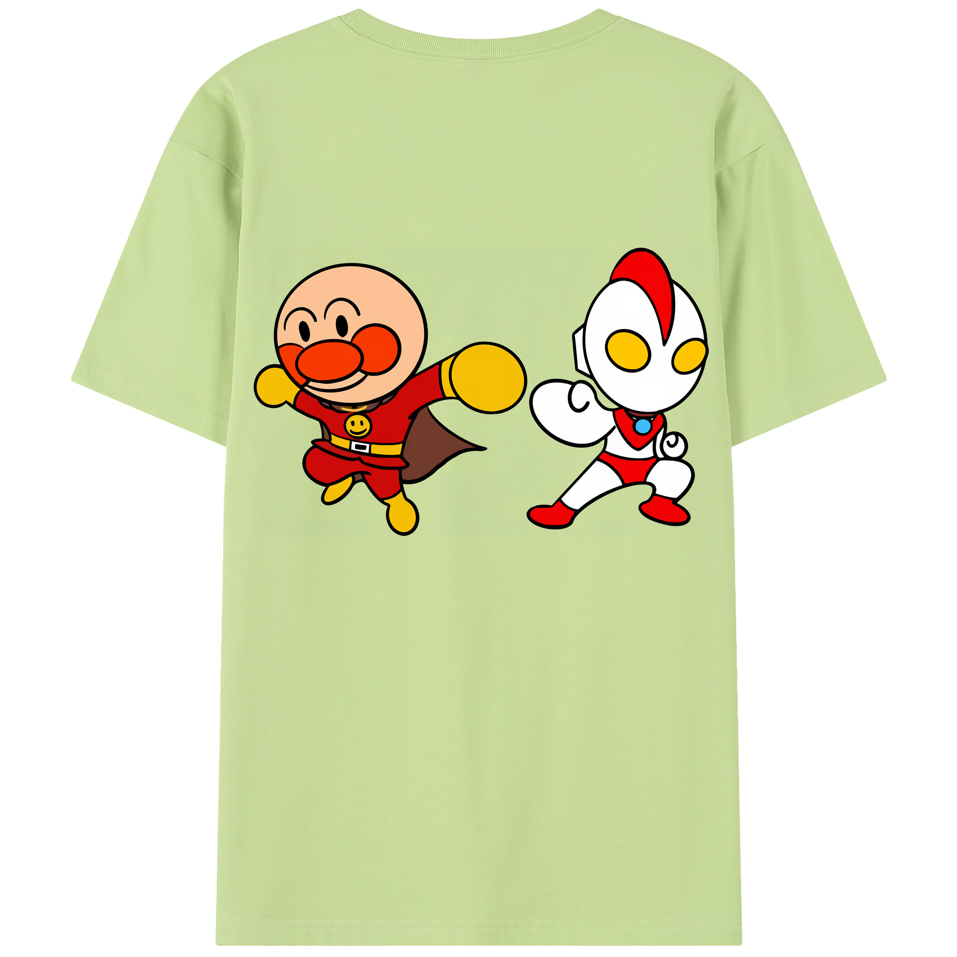 （画像用） アンパンマン Anpanman 綿100％半袖Tシャツ（背面プリント）